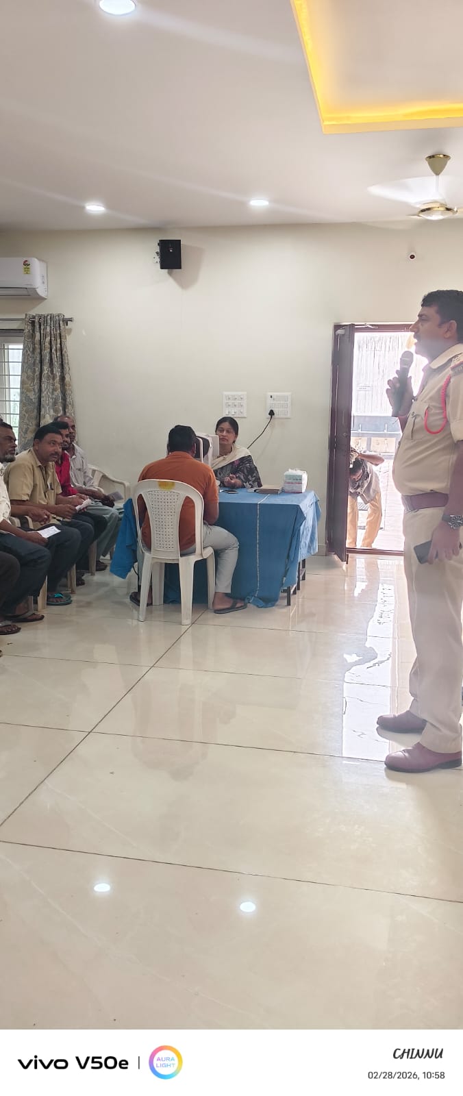 Screening process at IMA Hall