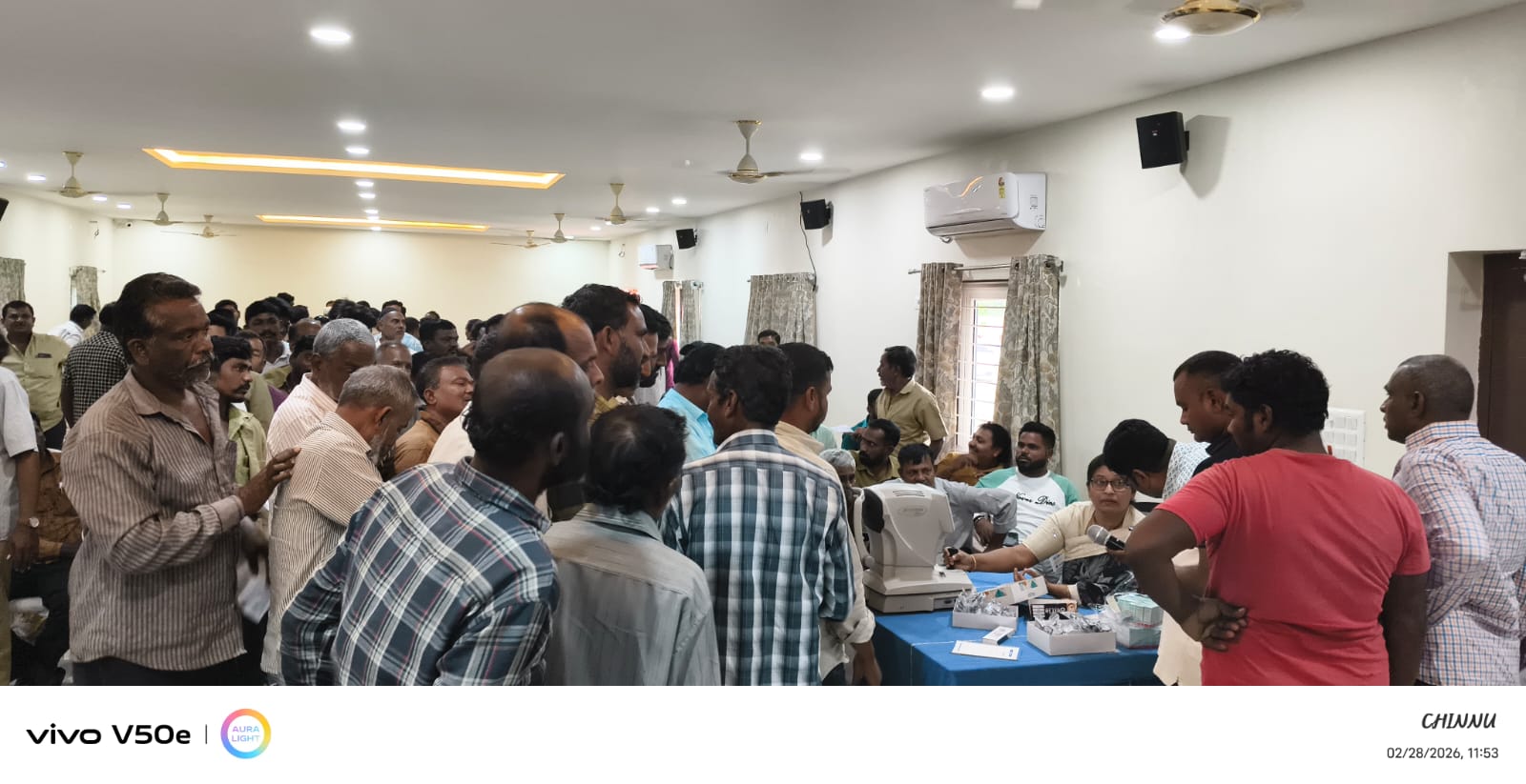 Screening process at IMA Hall