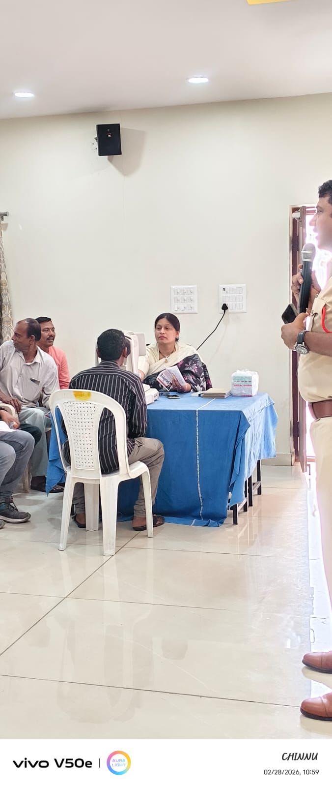 Screening process at IMA Hall