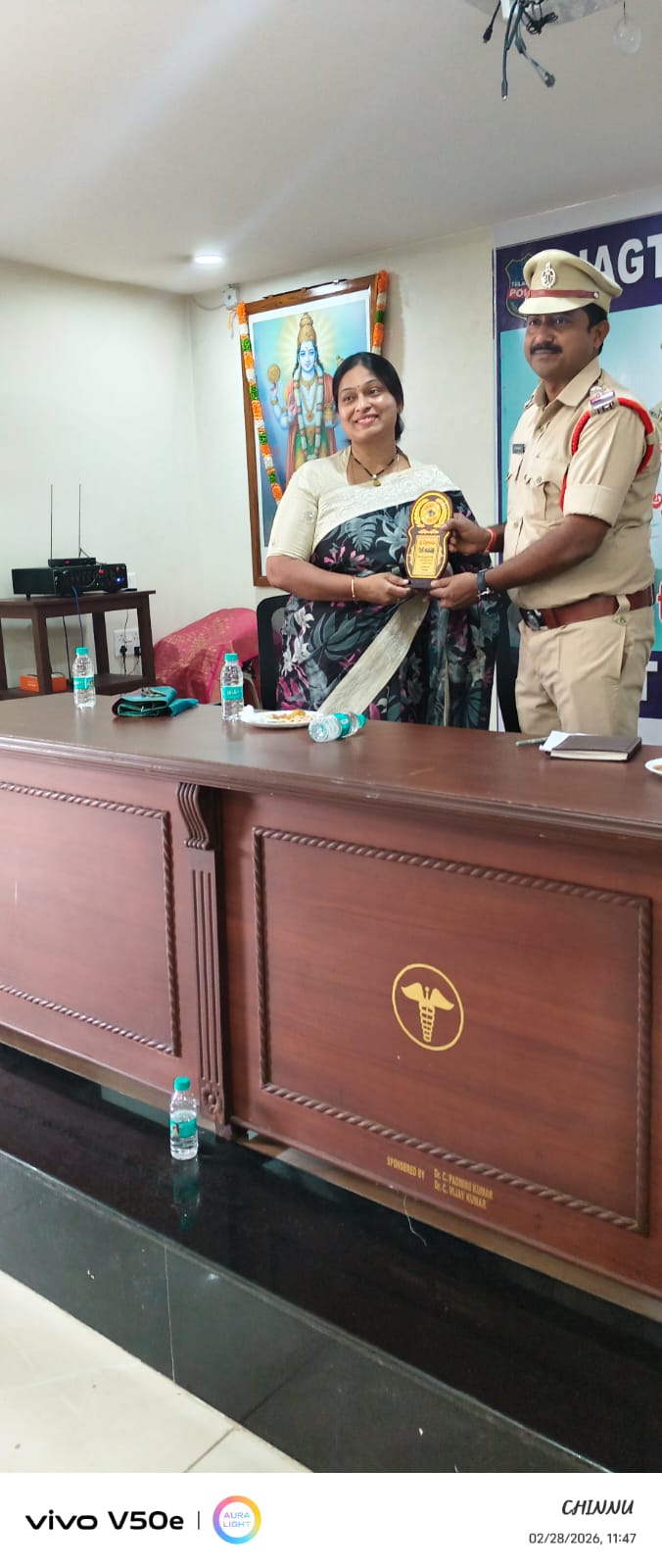 Event Honors with Police Officials