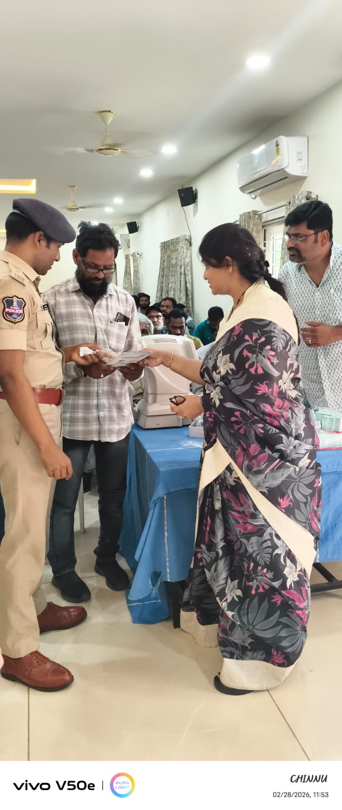 Doctor interacting with patient